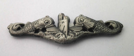 US NAVY SUBMARINE DOLPHIN PEWTER (SMALL 1-1/2&quot;) Military Hat Pin 19053 - £8.77 GBP