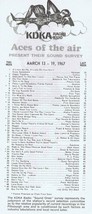 KDKA 1020 Pittsburgh VINTAGE March 13 1967 Music Survey Monkees #1 - £11.08 GBP