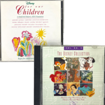 Disney 2 CD Lot Collection Vol 2 Hits Faves Classic 1988 + For Our Children 1991 - £15.42 GBP