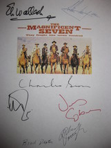 The Magnificent Seven Signed Film Movie Screenplay Script X7 Autograph Steve McQ - £15.71 GBP