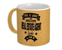 This Is What An Awesome Real Estate Agent Looks Like : Gift Mug Work Coworker - £12.70 GBP