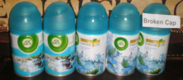 (5) Air Wick FRESH WATERS Freshmatic Ultra Spray Can Refills Refill Fits Glade - £30.95 GBP
