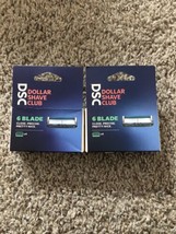 2x Dollar Shave Club 6 Blade Extra Close Shave Sealed 8 Cartridges DSC - £9.56 GBP