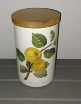 Portmeirion Botanic Pomona The Ingestrie Pippin Canister 8&quot; Tall Wooden ... - $1,220.30 MXN