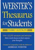 Federal Street Press Websters Thesaurus For Students - £44.82 GBP