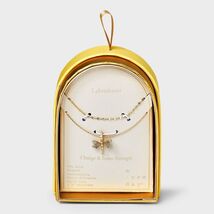 A New Day™ 14K Gold Dipped Dragonfly Pendant Multi-Strand Necklace Gold - $222.74 MXN A New Day™ 14K Gold Dipped Dragonfly Pendant Multi-Strand Necklace Gold - $222.74 MXN