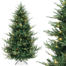 6/7/8 FT Artificial Christmas Tree with 568/830/1182 Branch Tips and 200/250/400 - $190.53