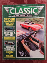 Rare Classic Sportscar Magazine September 1984 SPIDER Alfa Romeo Mille Miglia - £12.73 GBP