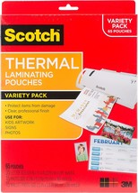 3M 65 Variety-Thermal Pouches Laminator (TP-8000-VP) - £32.76 GBP