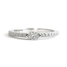 Authenticity Guarantee 
Marquise Diamond Statement Wedding Band Ring 14K Whit... - £961.11 GBP