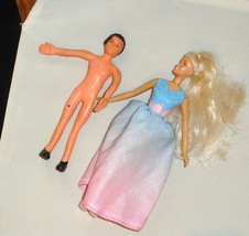 Vintage Barbie doll fast food figurine w shoes cloth skirt bendy male friend lot - £6.00 GBP