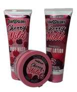 Soap &amp; Glory Limited Edition Cherry Wild Body Care Set 3 Pc  Lotion Wash... - €30,18 EUR