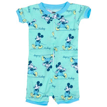 Disney Classic Mickey Short Sleeve Bodysuit Romper Blue - £7.98 GBP