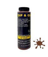 Dip and Grip Rubberized Plastic Coating (Brown) 8 fl. oz - £10.15 GBP