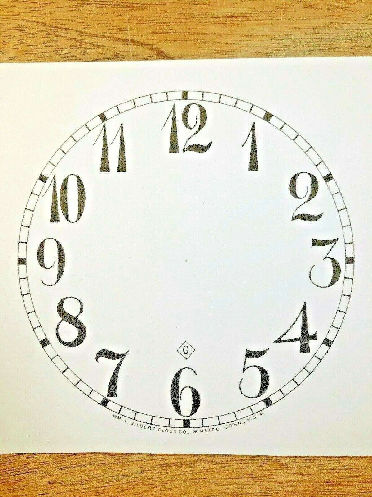 5 INCH GILBERT PAPER CLOCK REPLACEMENT DIAL, Arabic ( Lot 176) - $6.98