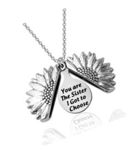 Sister Gift from Sister Best Friend Sunflower Necklace - £41.08 GBP