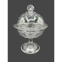 Vintage US Glass Co. Frost Flower, Starlight, Twinkle Star Compote / Cov... - £29.96 GBP