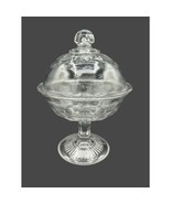 Vintage US Glass Co. Frost Flower, Starlight, Twinkle Star Compote / Cov... - £29.72 GBP