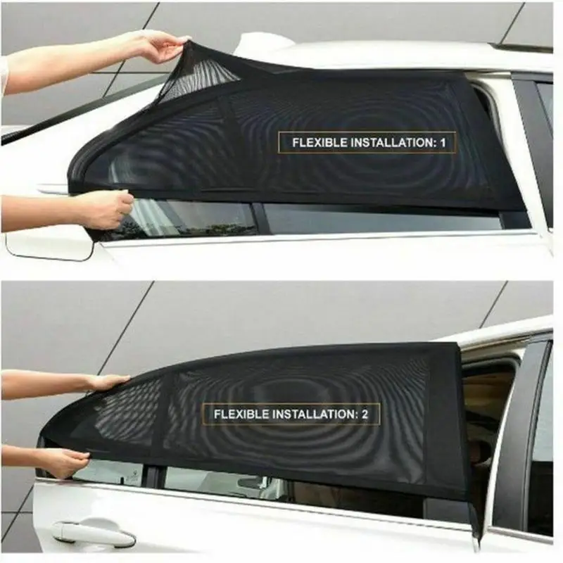 2PCS Universal 90*45cm Car Side Window  Protects darkening Vehicles  Shade Cover - £55.15 GBP