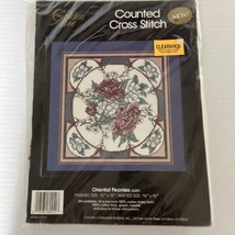 Golden Bee Counted Cross Stitch Kit “Oriental Peonies” 60451 - 16x16” NI... - $9.90