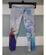 Disney Frozen Anna &amp; Elsa Legging Size 4 Girls - £13.37 GBP