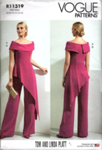 Vogue Patterns R11319 Designer Tom &amp; Linda Platt Misses Top and Pants 8-... - £17.29 GBP