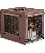DONORO Dog Crates for Med Dogs Indoor, Double Door Dog Kennels (30 Inch ... - £32.57 GBP