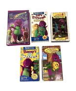 5 Barney VHS Video Tape Sing-Along Great Adventure Manners Pretend Be Fr... - £31.02 GBP