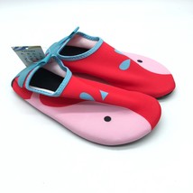 Fantiny Girls Water Shoes Slip On Fabric Whale Pink 32/33 US 1/1.5 - $9.74