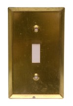 Metal Brass Look Electric Wall Switch Plate Cover Vintage - £6.21 GBP