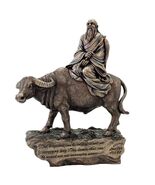 LAOZI STATUE 10" Taoist Philosopher Chinese Deity HIGH QUALITY Bronze Re... - $71.95