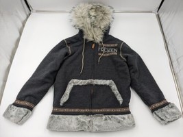 Disney Frozen Broadway Musical Sherpa Jacket Kristoff Fur Hoodie Women Small NEW - £63.06 GBP