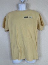 Salt Life Men Size M Yellow Salty State Spell Out Graphic T Shirt Short ... - £9.20 GBP