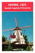 Vintage Postcard Solvang California Windmill Danish Village Tourist Attraction - $8.15