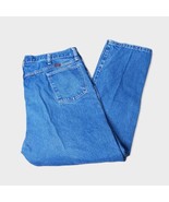 Rustler Jeans Mens 40x30 Blue Straight Leg Denim Classic Vintage Made in... - $7.93