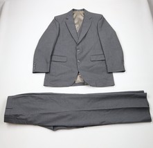 Vtg 80s 90s Streetwear Mens 40R Wool Pinstriped 3 Piece Wedding Suit 32x... - $217.75