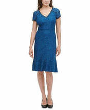 Kensie Womens Lace Flounce Dress, Size 0 - £38.36 GBP