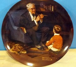 Edwin M. Knowles China Norman Rockwell The Tycoon Collector Plate See Desc. - £5.70 GBP