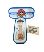 Vtg Armitron Tweety Bird Pink Watch Womens Goldtone 90s Leather Needs Ba... - $49.49