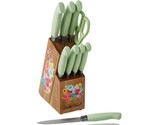 Pioneer Woman ~ 11-Pc. Set ~ Stainless Steel Knives ~ Wooden Block ~ SAG... - $52.36