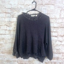 Inhabit Linen Blend Fringe Top Size Small - $21.78