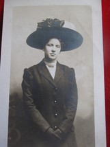 Vintage Real Photo Women in Hat Postcard - £4.58 GBP