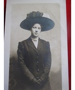Vintage Real Photo Women in Hat Postcard - £4.59 GBP