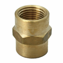 Jmf Reducer Coupling 1/4 &quot; Fpt X 1/8 &quot; Fpt Yellow Brass Lead Free - £9.08 GBP