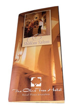 The Olive Tree Hotel Royal Plaza Jerusalem Vintage Shalom Salam Brochure - £10.84 GBP