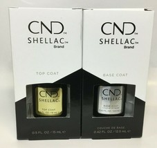 CND Shellac Top &amp; Base Coat Your choice  new with box LED/UV large size - £15.02 GBP+