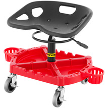 VEVOR Rolling Garage Stool, 300LBS Capacity, Adjustable Height 18 in - 2... - $71.90