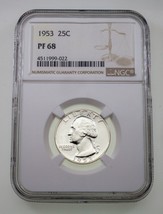 1953 25C Washington Quarter Proof Graded by NGC as PF68 - £79.12 GBP
