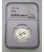1953 25C Washington Quarter Proof Graded by NGC as PF68 - $135.38 CAD