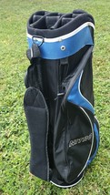 Nitro Golf Club Black &amp; Blue Cart/Carry Bag Lightweight 11 Way - $49.99